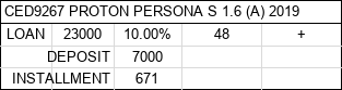 Harga dan bayaran CED9267