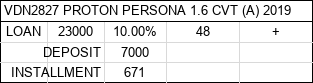 Harga dan bayaran VDN2827